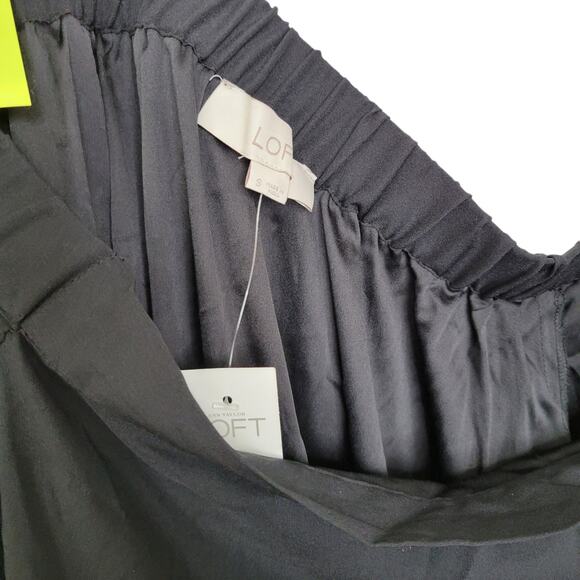 Ann Taylor LOFT Off The Shoulder Dress Tie Cuff 3/4 Sleeves Dress Small - Picture 9 of 9